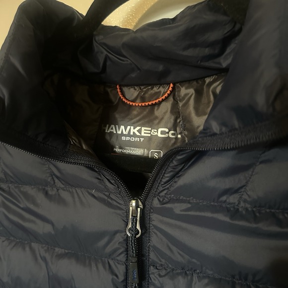 Hawke & Co Sport Performance Puffer Vest Women S Duck Down Fill Light Navy Blue - Picture 3 of 5